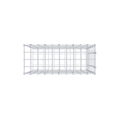Monteret gabion type 2 50 cm x 50 cm x 20 cm, maskestørrelse 5 cm x 10 cm, C-ring