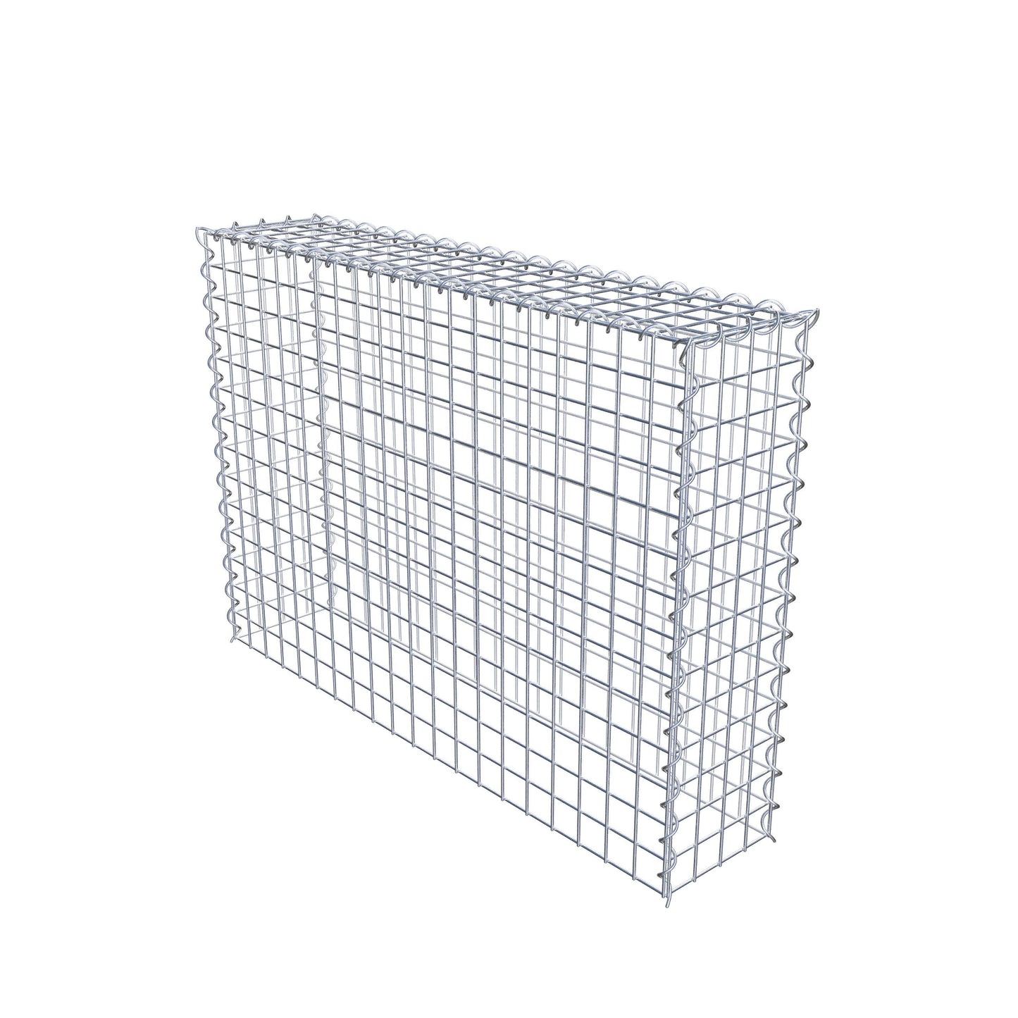 Gabion rapporté type 3 100 cm x 70 cm x 20 cm (L x H x P), mailles 5 cm x 5 cm, spirale