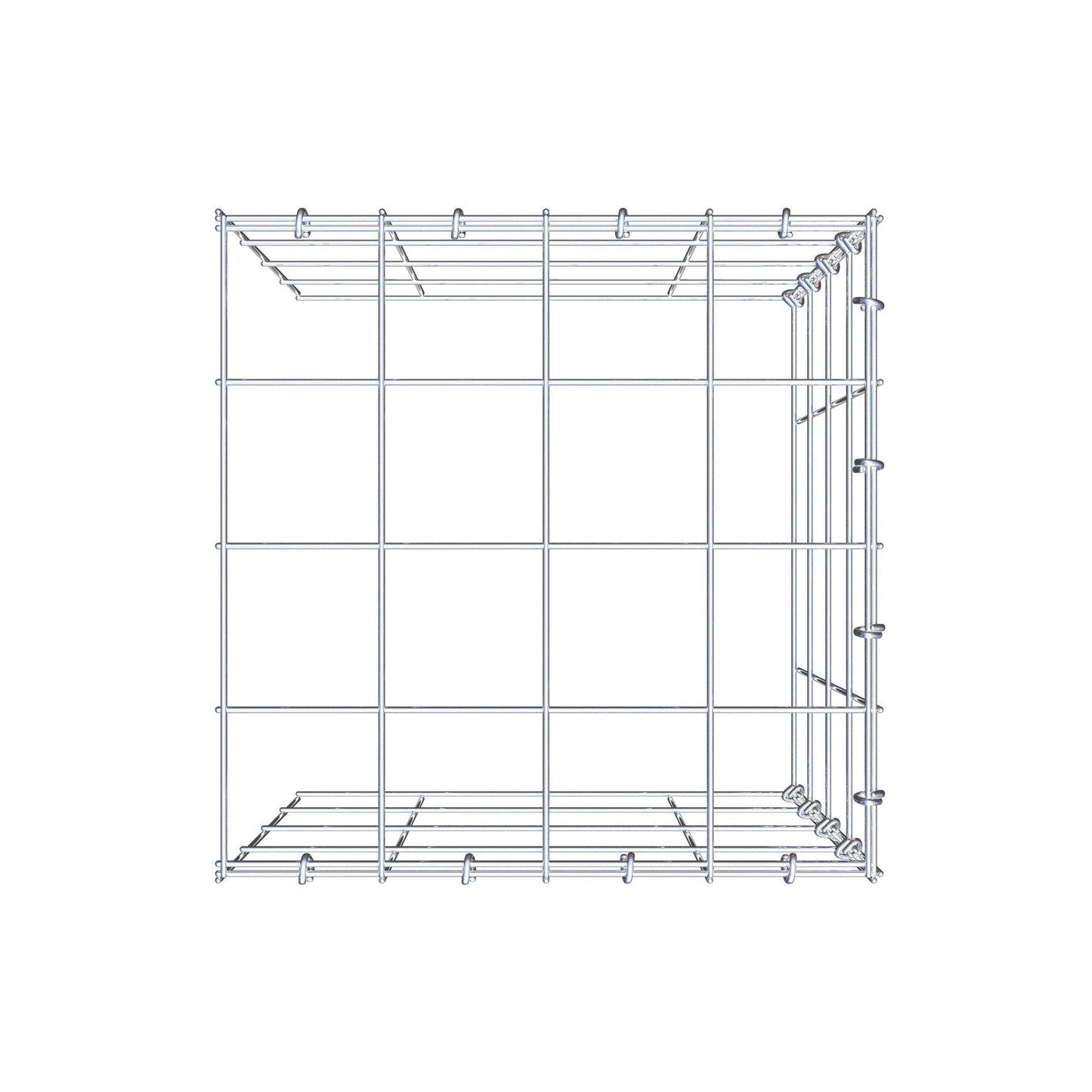 Fourche rapportée type 4 40 cm x 40 cm x 40 cm (L x H x P), mailles 10 cm x 10 cm, anneau C