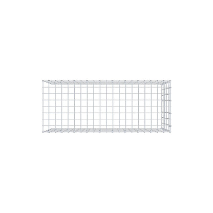 Typ 4 påbyggnadsgabion 100 cm x 50 cm x 40 cm (L x H x D), maskstorlek 5 cm x 10 cm, C-ring