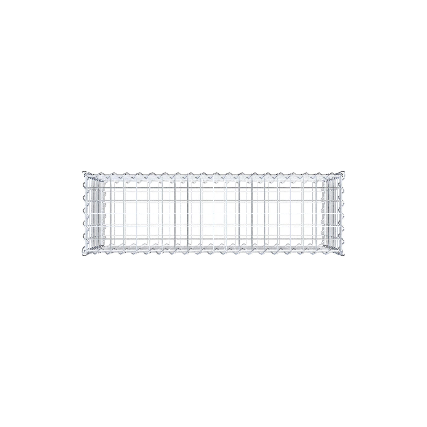 Set of 2 gabions 100 cm x 50 cm x 30 cm (L x H x D), mesh size 5 x 5 cm, spiral