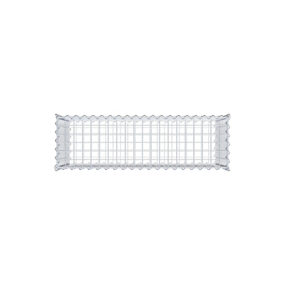 Set of 2 gabions 100 cm x 50 cm x 30 cm (L x H x D), mesh size 5 x 5 cm, spiral