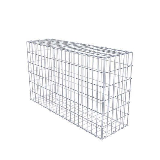 Gabione 100 cm x 60 cm x 30 cm (L x H x T), Maschenweite 5 x 10 cm, Spiralring