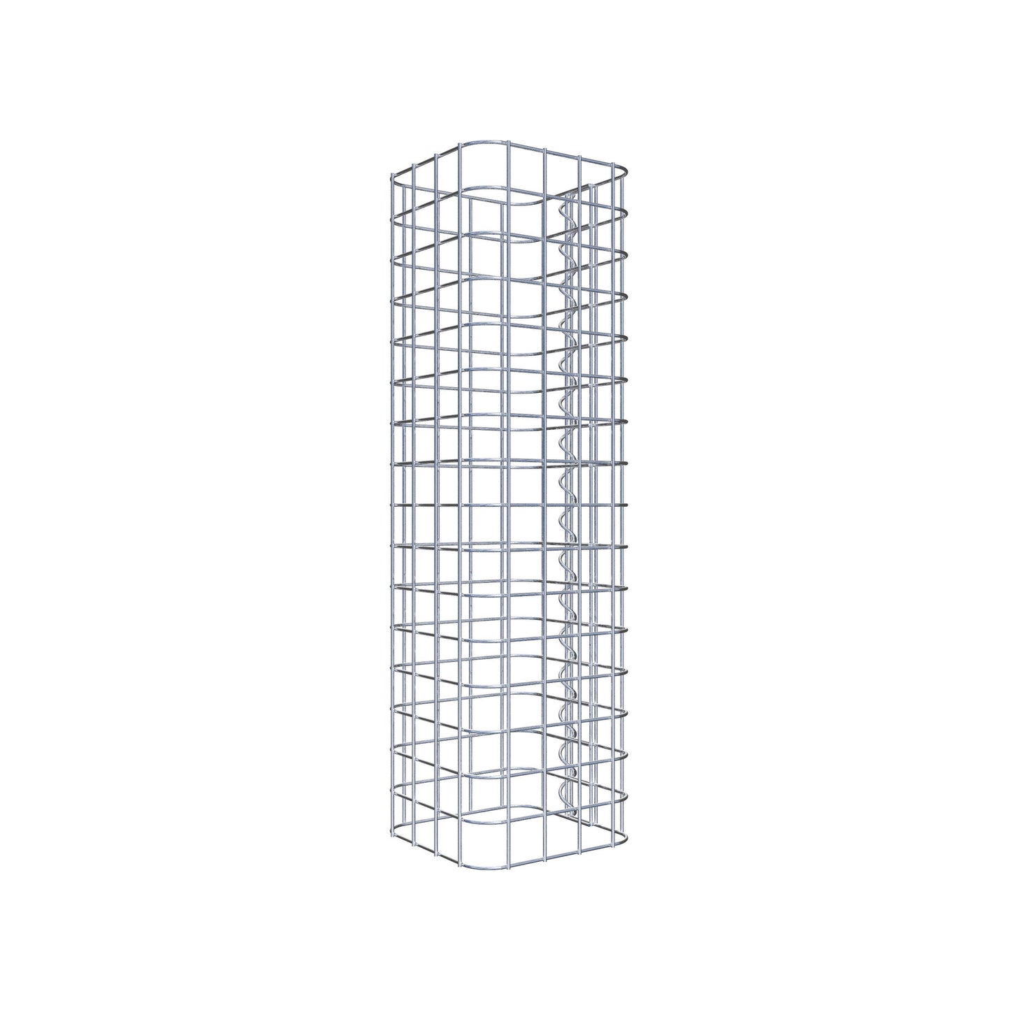 Colonna di gabbioni, quadrata 22 cm x 22 cm, alta 80 cm, MW 5 cm x 5 cm