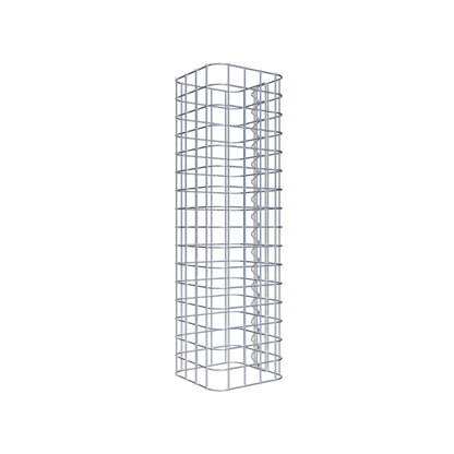 Colonna di gabbioni, quadrata 22 cm x 22 cm, alta 80 cm, MW 5 cm x 5 cm