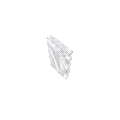 Gabião tipo 2 200 cm x 100 cm x 20 cm, malhagem 5 cm x 10 cm, anel C