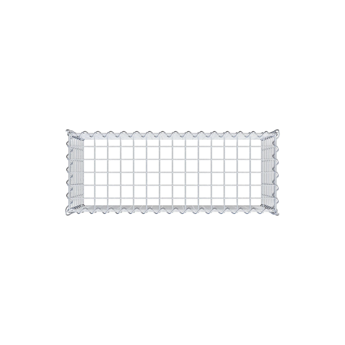 Anbaugabione Typ 3 80 cm x 40 cm x 30 cm (L x H x T), Maschenweite 5 cm x 5 cm, Spirale