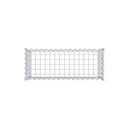 Anbaugabione Typ 3 80 cm x 40 cm x 30 cm (L x H x T), Maschenweite 5 cm x 5 cm, Spirale