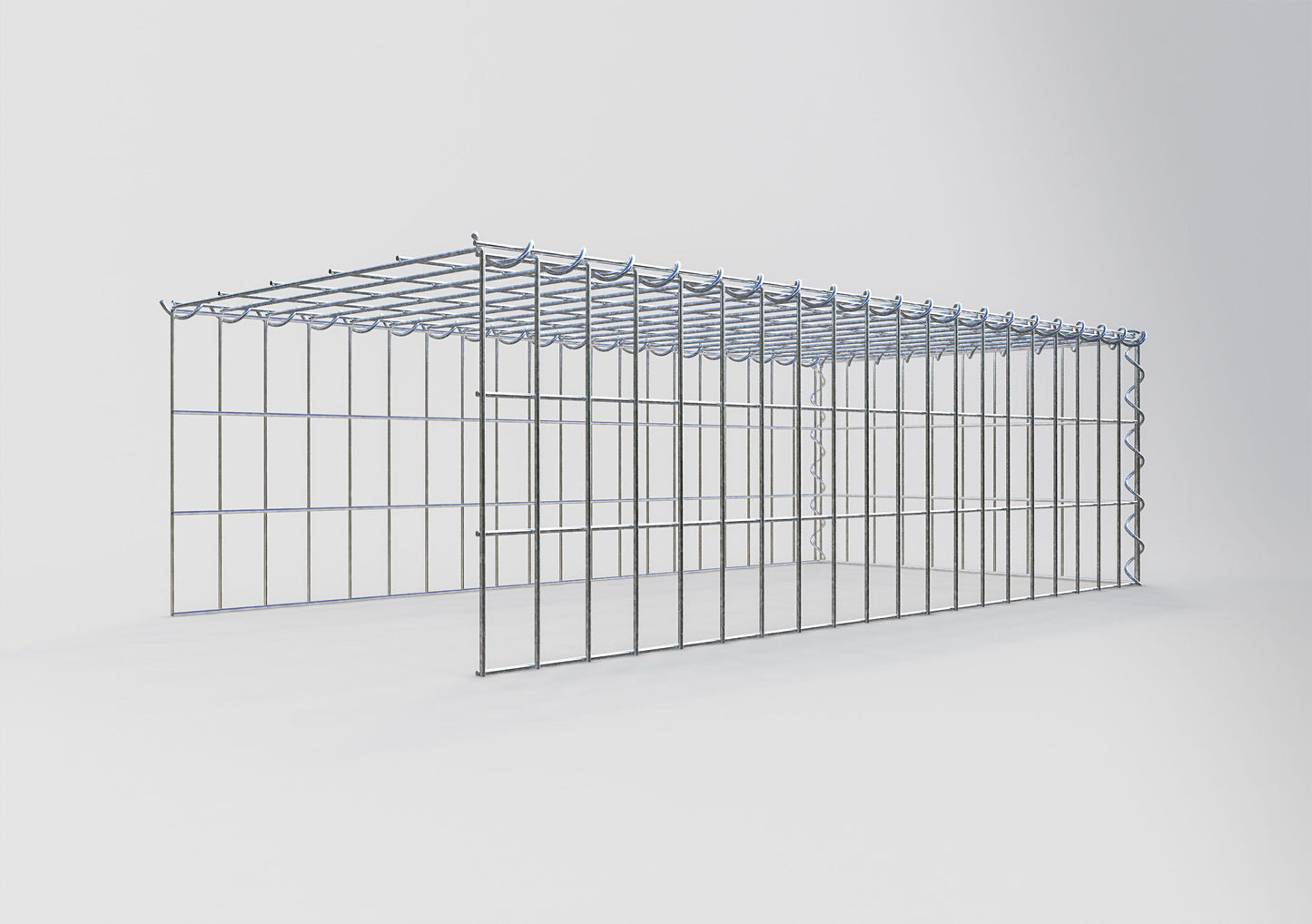 Gavión complementario tipo 4 100 cm x 30 cm x 50 cm (L x A x P), malla 5 cm x 10 cm, espiral