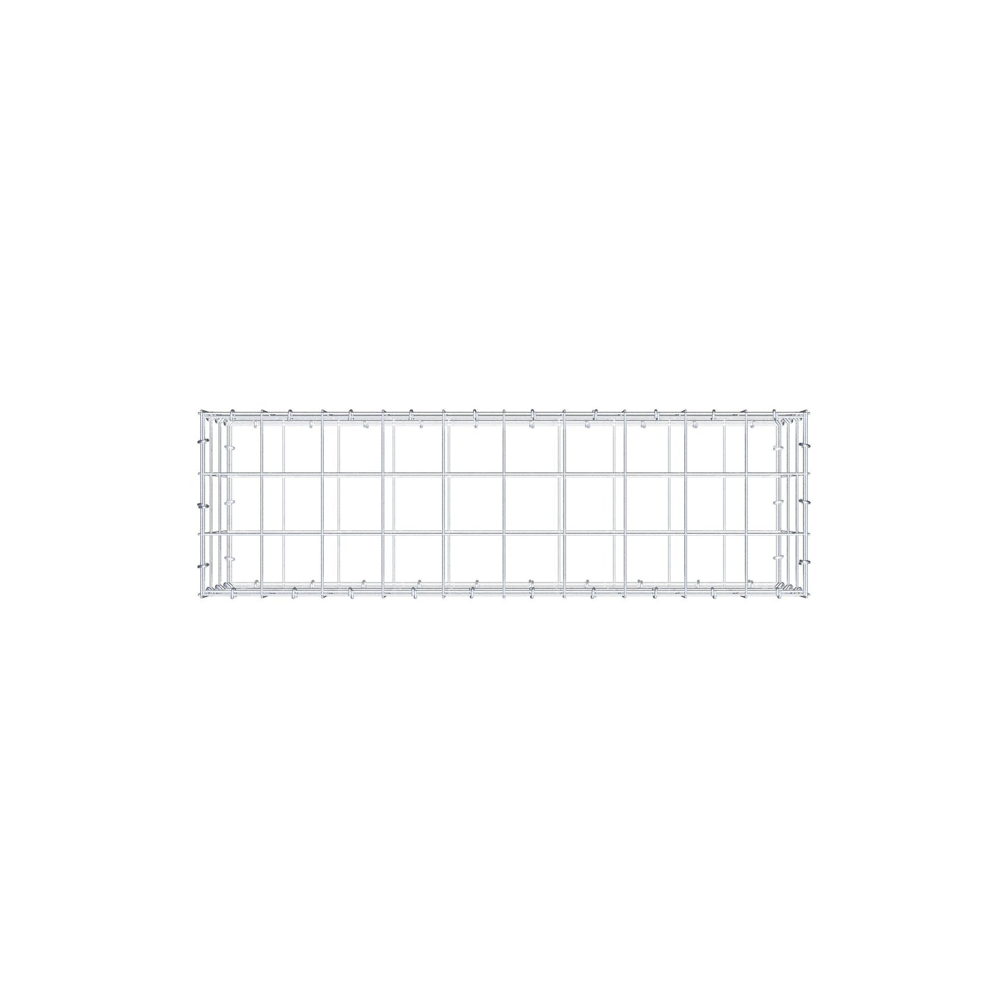 Gabione 100 cm x 30 cm x 30 cm (L x H x T), Maschenweite 10 cm x 10 cm, C-Ring