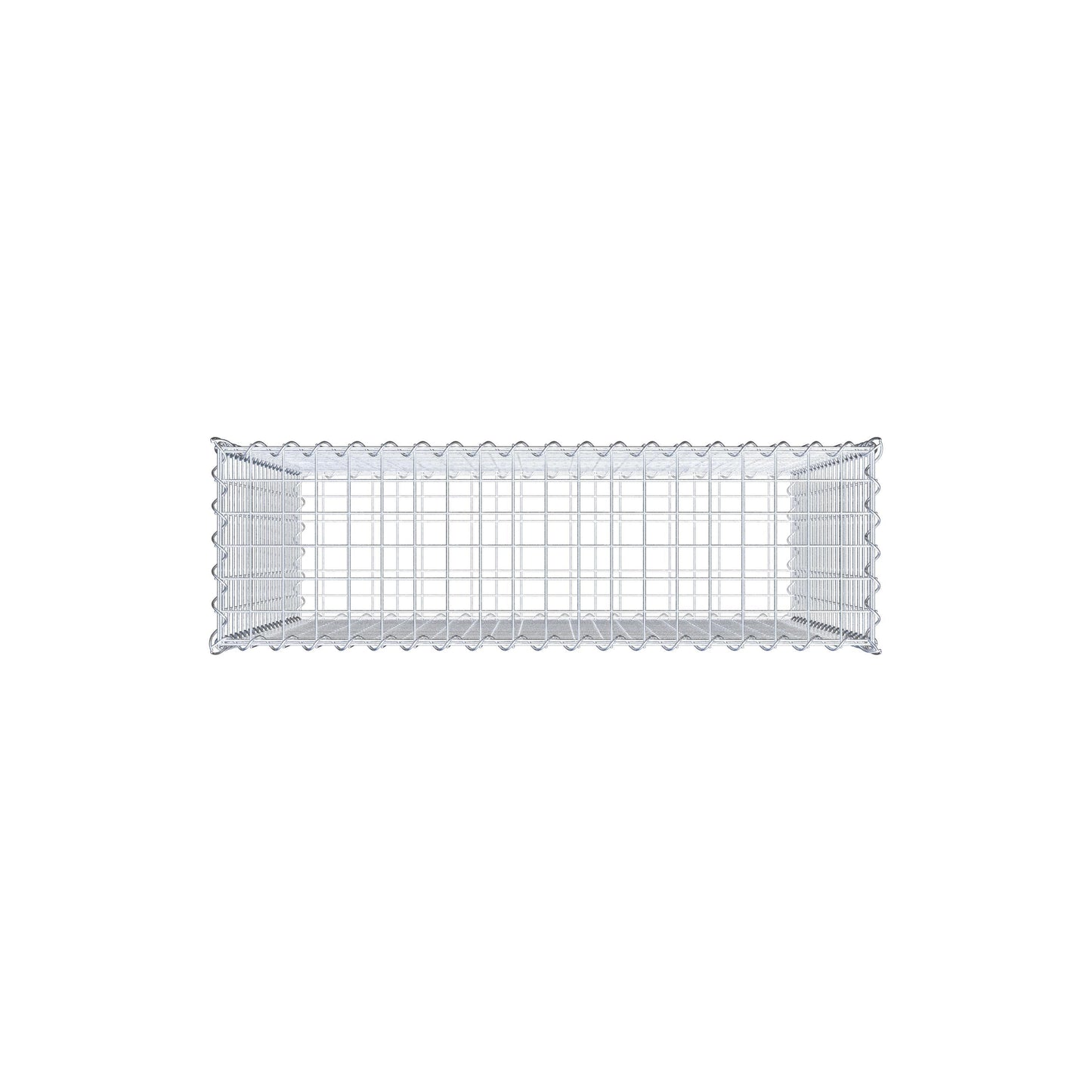 Gabion 100 cm x 100 cm x 30 cm (L x H x D), mesh size 5 cm x 5 cm, spiral