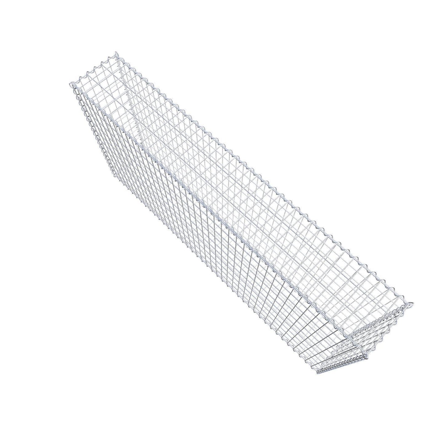 Schanskorf 200 cm x 100 cm x 30 cm (L x H x D), maaswijdte 5 cm x 10 cm, spiraalvormig