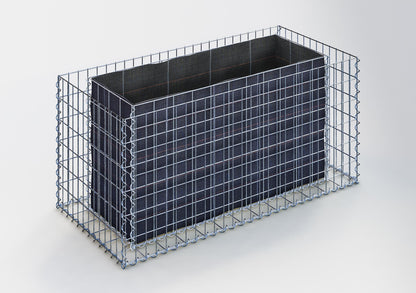 Højbed firkantet 130 cm x 60 cm x 60 cm (L x H x D), maskestørrelse 5 x 10 cm, vægtykkelse 10 cm
