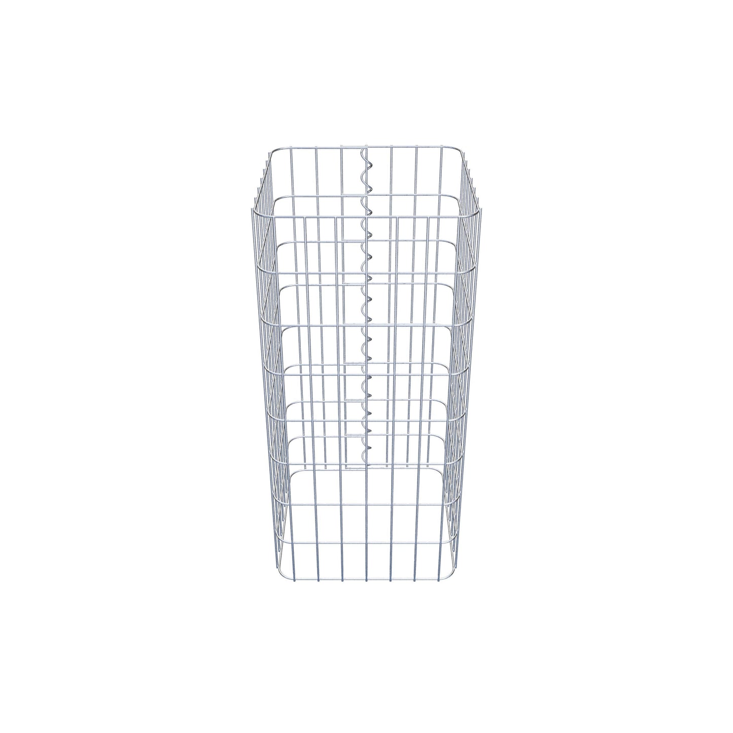 Gabionpelare, kantig 37 cm x 37 cm, 80 cm hög, MW 5 cm x 10 cm