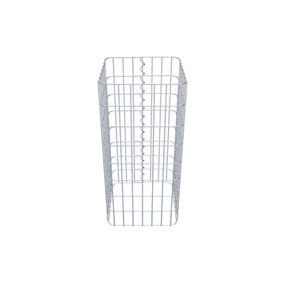 Gabionpelare, kantig 37 cm x 37 cm, 80 cm hög, MW 5 cm x 10 cm