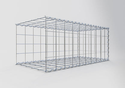 Anbaugabione Typ 2 100 cm x 40 cm x 50 cm (L x H x T), Maschenweite 10 cm x 10 cm, Spirale