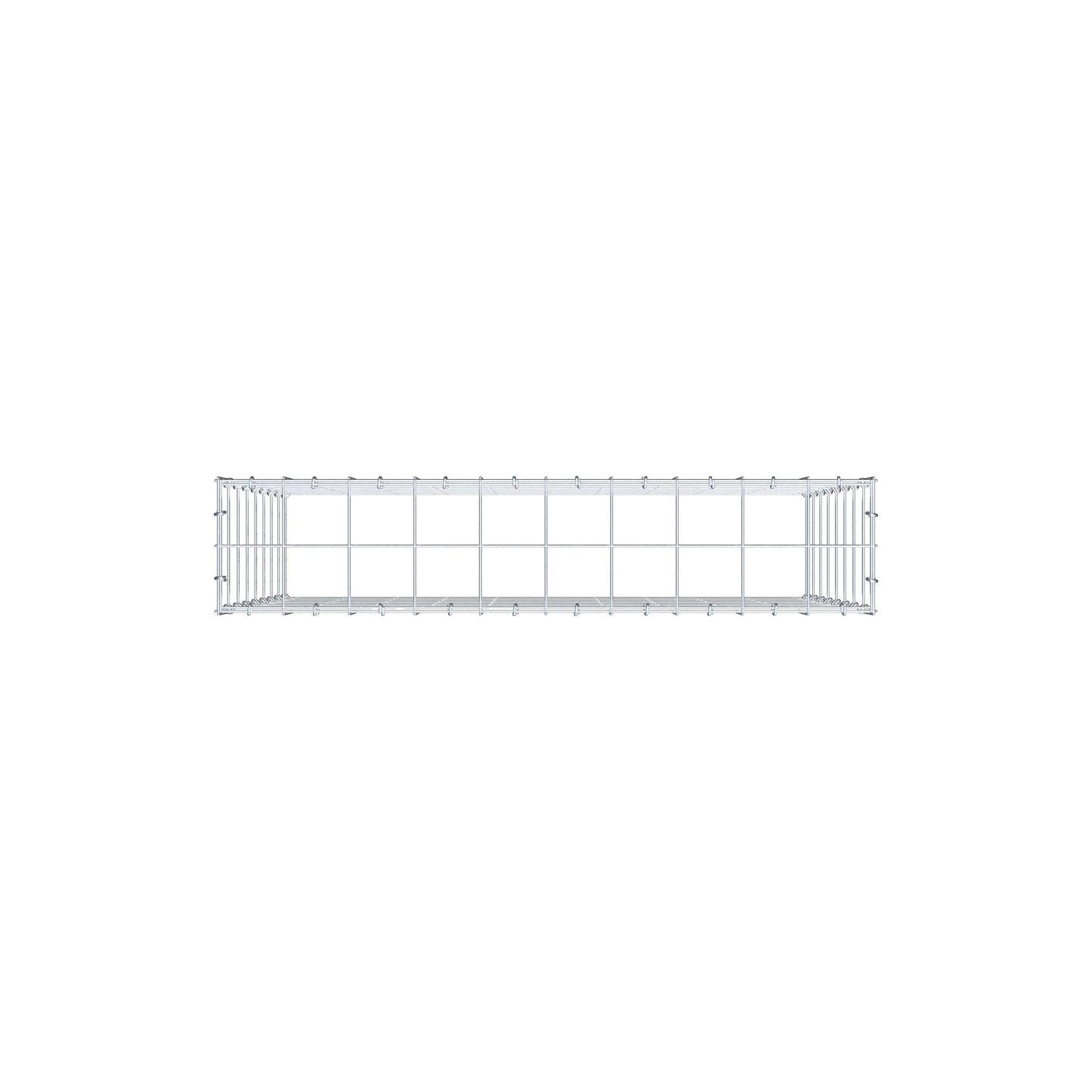 Gabião Tipo 3 100 cm x 80 cm x 20 cm (C x A x P), malhagem 10 cm x 10 cm, anel C