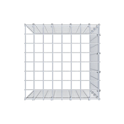 Gavión adicional tipo 4 40 cm x 40 cm x 40 cm (L x A x P), malla 5 cm x 5 cm, anillo en C
