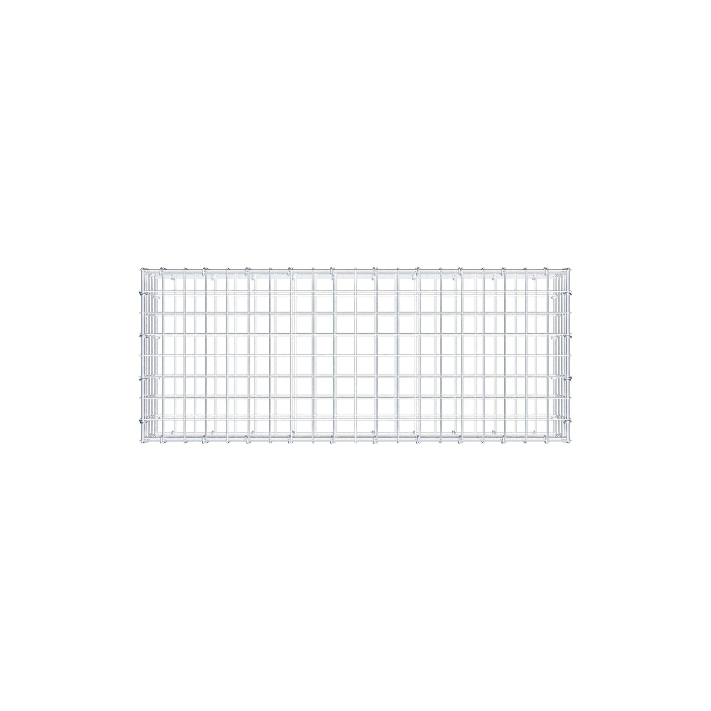 Gabion 100 cm x 20 cm x 40 cm (L x H x D), mesh size 5 cm x 5 cm, C-ring