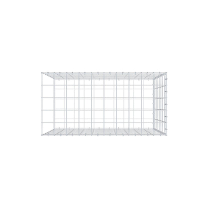 Monteret gabion type 2 100 cm x 80 cm x 50 cm (L x H x D), maskestørrelse 10 cm x 10 cm, C-ring