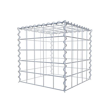 Opvokset gabion type 3 50 cm x 50 cm x 50 cm (L x H x D), maskestørrelse 10 cm x 10 cm, spiral