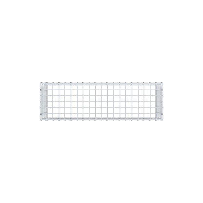 Typ 3 påbyggnadsgabion 100 cm x 40 cm x 30 cm (L x H x D), maskstorlek 5 cm x 5 cm, C-ring