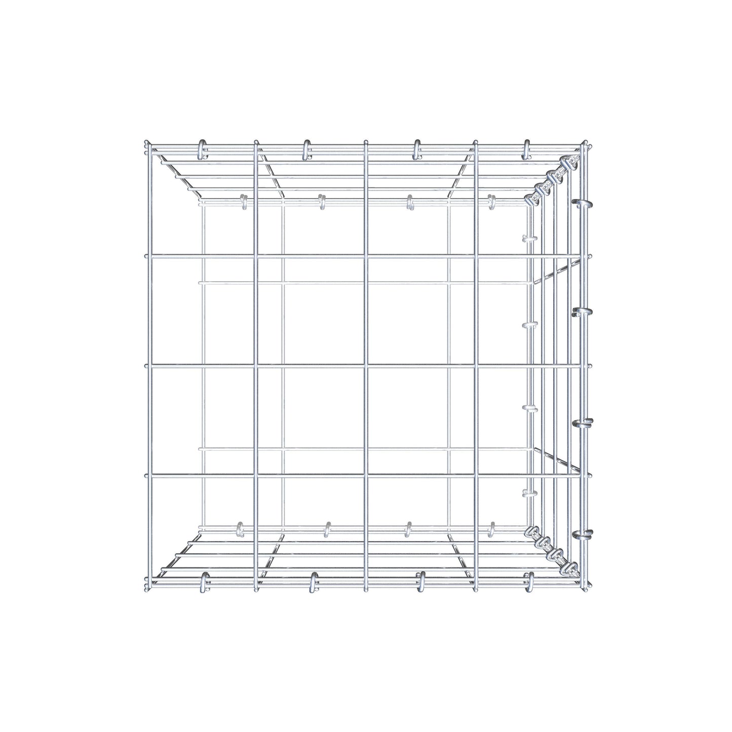 Pila adicional tipo 2 40 cm x 40 cm x 40 cm (L x A x P), malla 10 cm x 10 cm, anillo en C