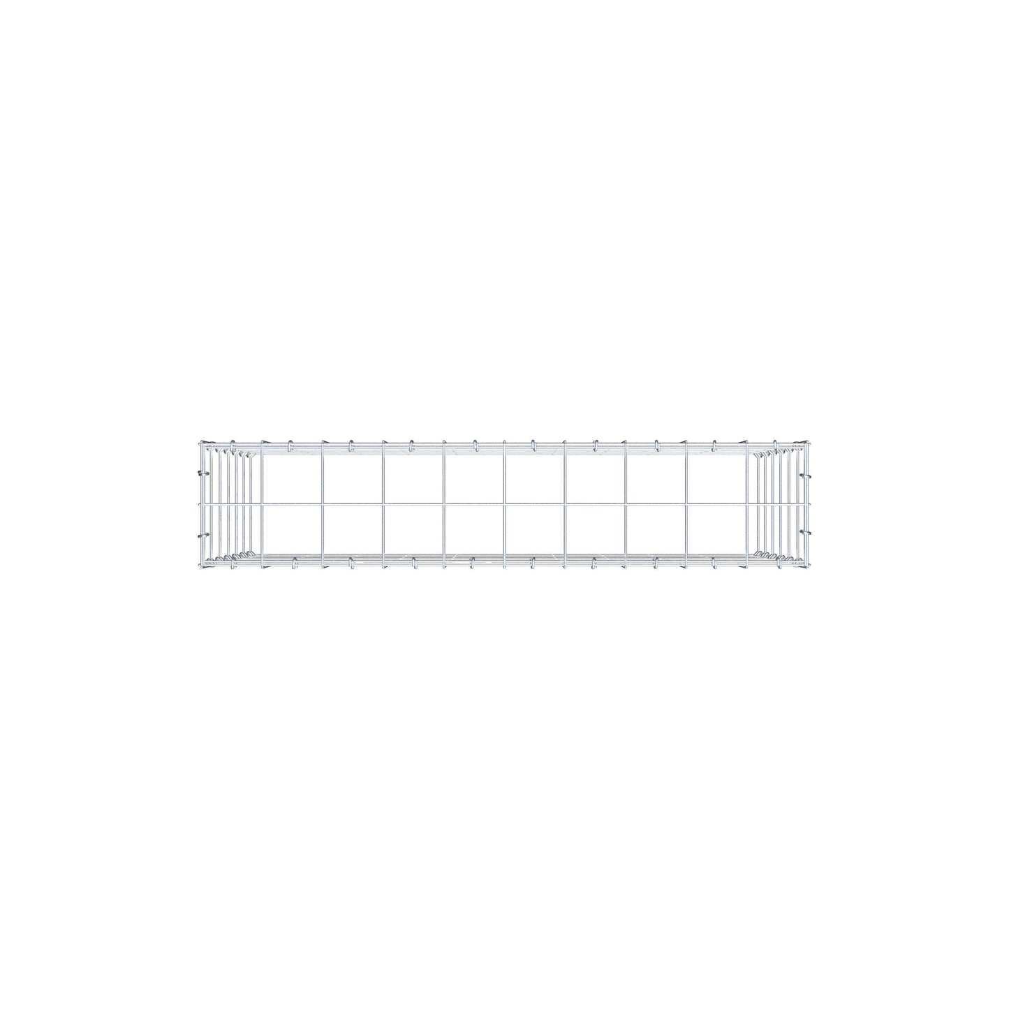 Gabião Tipo 3 100 cm x 60 cm x 20 cm (C x A x P), malhagem 10 cm x 10 cm, anel C
