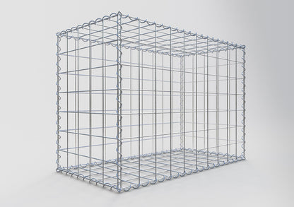 Gabbione 100 cm x 70 cm x 50 cm (L x H x P), maglia 10 cm x 10 cm, spirale