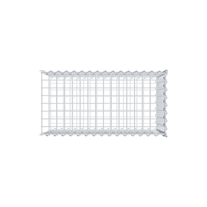 Add-on schanskorf type 2 80 cm x 40 cm x 40 cm (L x H x D), maaswijdte 5 cm x 5 cm, spiraalvormig
