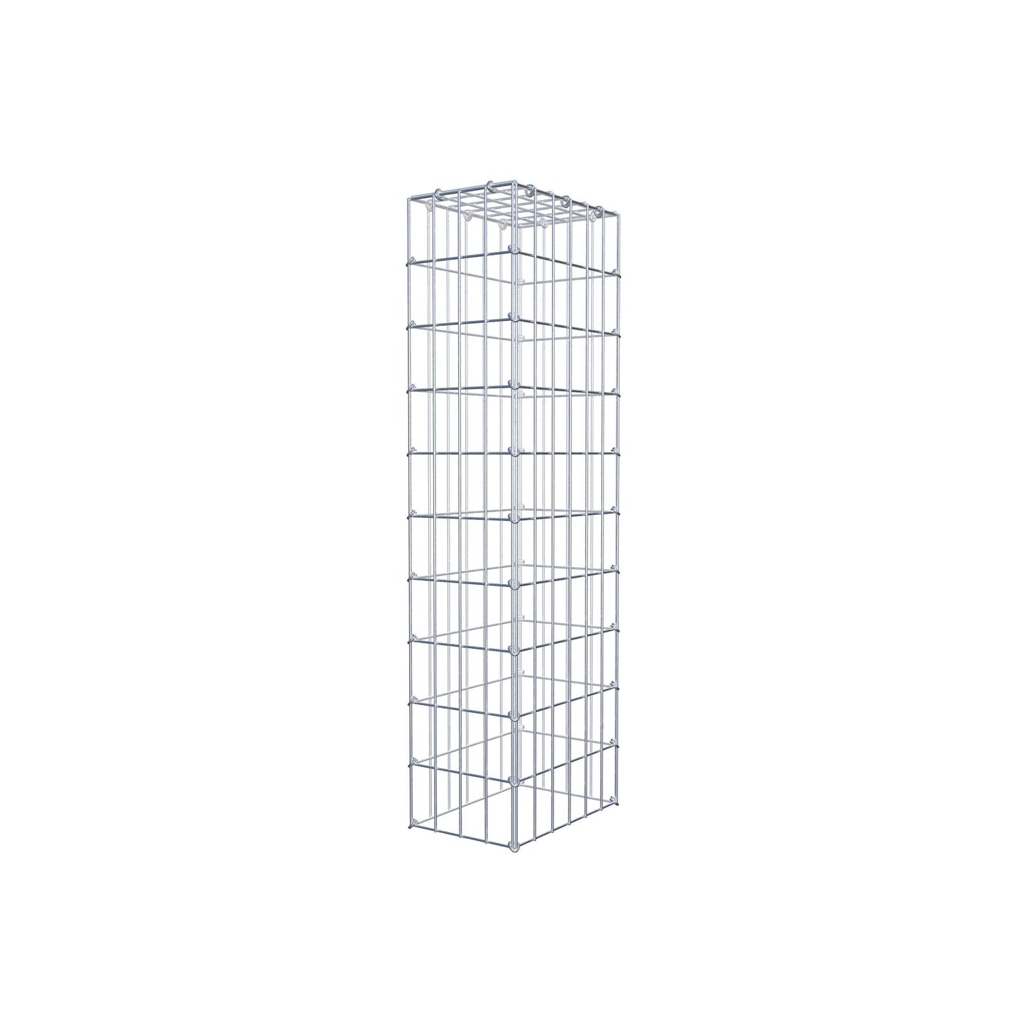 Anbaugabione Typ 3 100 cm x 30 cm x 20 cm (L x H x T), Maschenweite 5 cm x 10 cm, C-Ring
