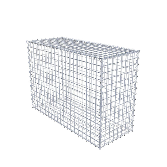 Schanskorf 100 cm x 70 cm x 40 cm (L x H x D), maaswijdte 5 cm x 5 cm, spiraalvormig