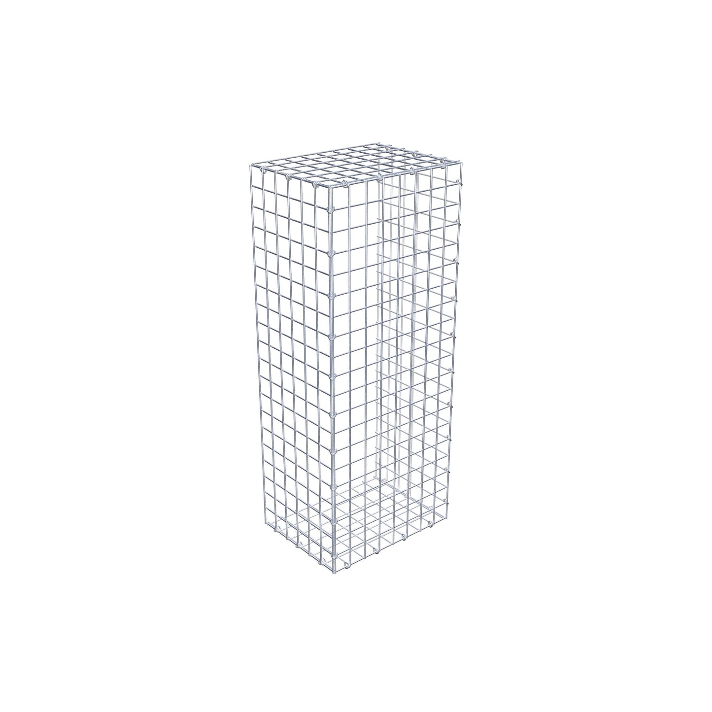 Gavión complementario de tipo 2 100 cm x 30 cm x 40 cm (largo x alto x fondo), malla 5 cm x 5 cm, anillo en C
