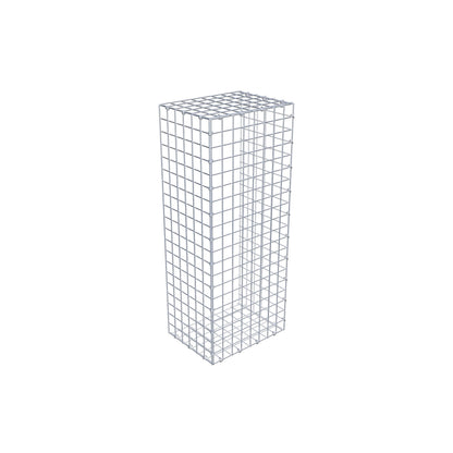 Gavión complementario de tipo 2 100 cm x 30 cm x 40 cm (largo x alto x fondo), malla 5 cm x 5 cm, anillo en C