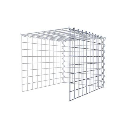 Opvokset gabion type 4 50 cm x 40 cm x 40 cm (L x H x D), maskestørrelse 5 cm x 5 cm, spiral