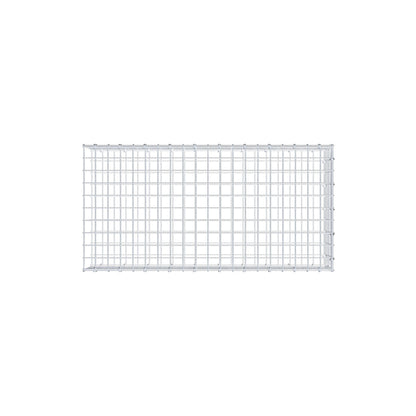 Monteret gabion type 2 100 cm x 20 cm x 50 cm (L x H x D), maskestørrelse 5 cm x 5 cm, C-ring