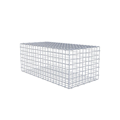 Gavión 100 cm x 40 cm x 50 cm (L x A x P), luz de malla 5 x 5 cm, anillo en espiral