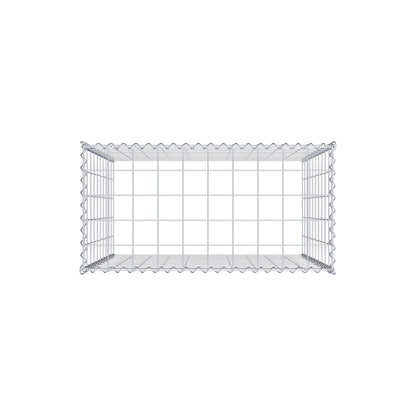 Anbaugabione Typ 3 100 cm x 100 cm x 50 cm (L x H x T), Maschenweite 10 cm x 10 cm, Spirale