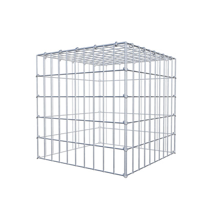 Monteret gabion type 3 50 cm x 50 cm x 50 cm (L x H x D), maskestørrelse 5 cm x 10 cm, C-ring