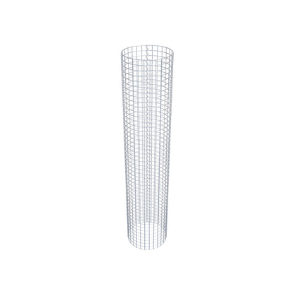 Coluna de gabião redonda 47 cm de diâmetro, 230 cm de altura, malhagem 5 cm x 5 cm