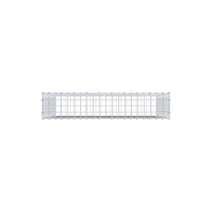 Gabbione 100 cm x 80 cm x 20 cm (L x H x P), maglia 5 cm x 5 cm, anello a C