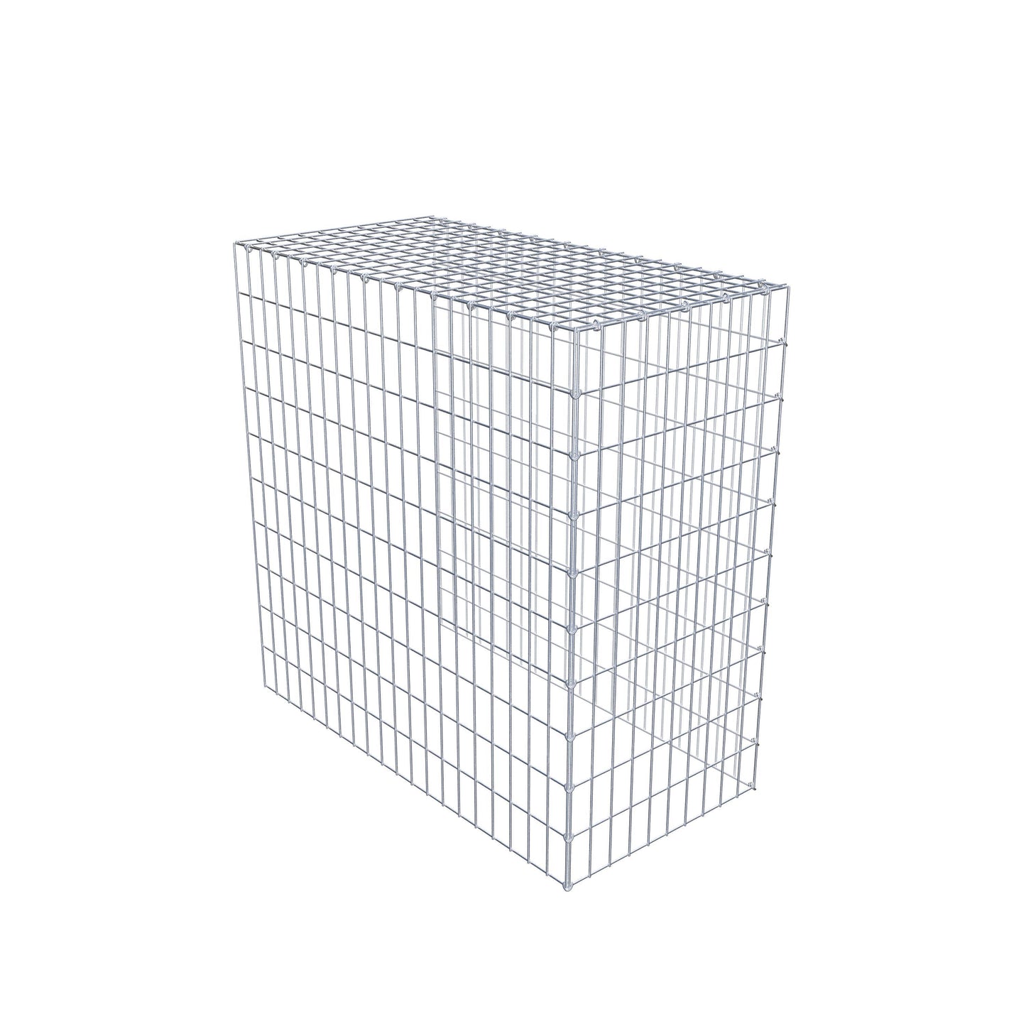 Monteret gabion type 4 100 cm x 100 cm x 50 cm (L x H x D), maskestørrelse 5 cm x 10 cm, C-ring