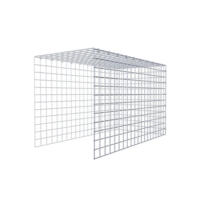 Gavión acoplable tipo 4 100 cm x 60 cm x 50 cm (L x A x P), malla 5 cm x 5 cm, anillo en C