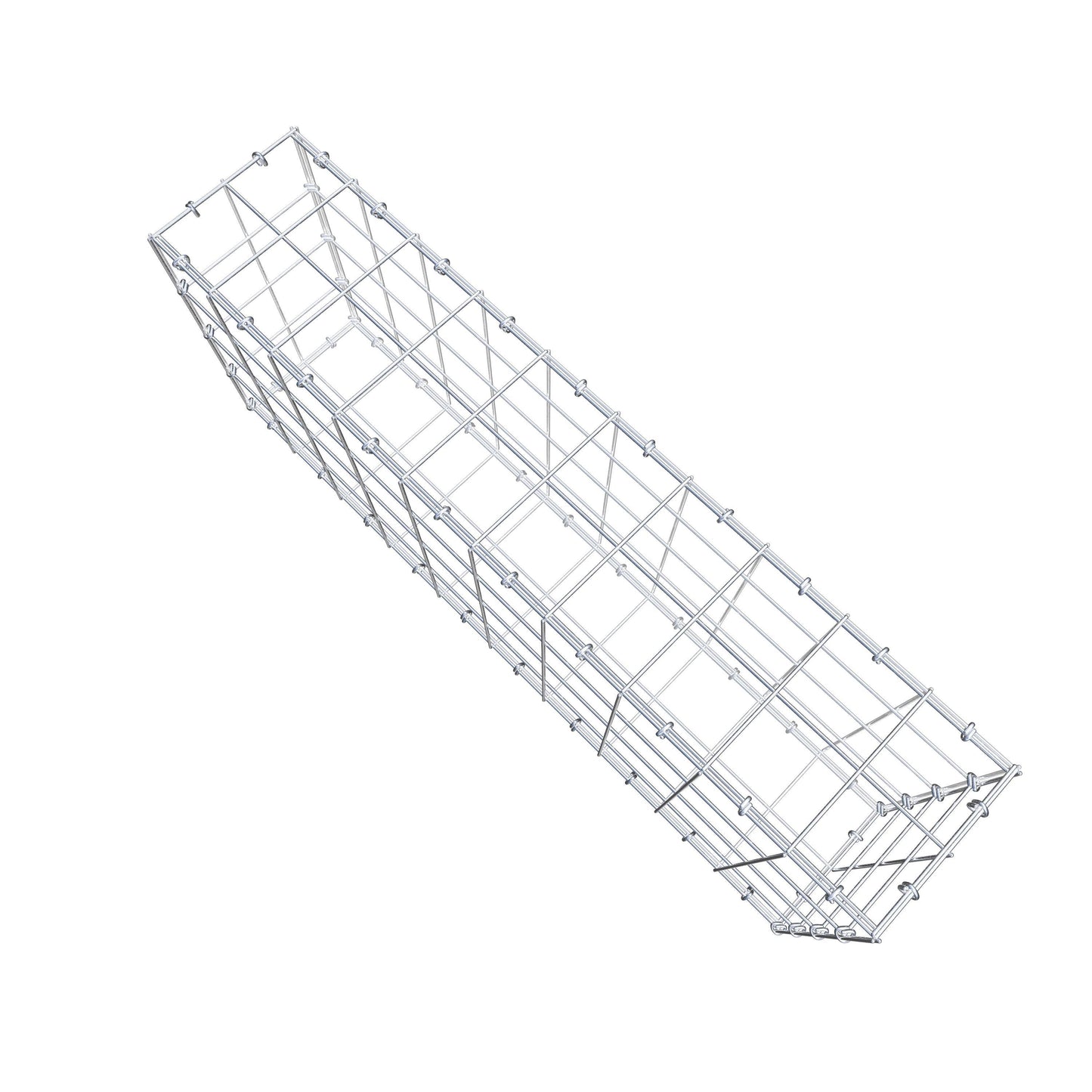 Gabião 100 cm x 40 cm x 20 cm (C x A x P), malhagem 10 cm x 10 cm, anel C