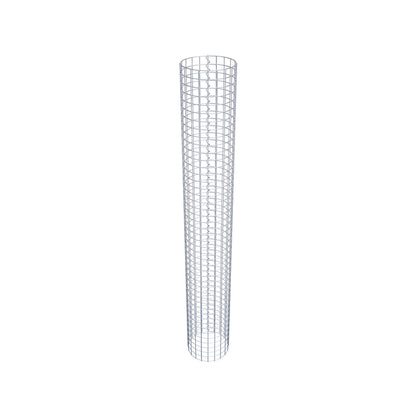 Gabion column around 32 cm diameter, 230 cm height, mesh size 5 cm x 5 cm