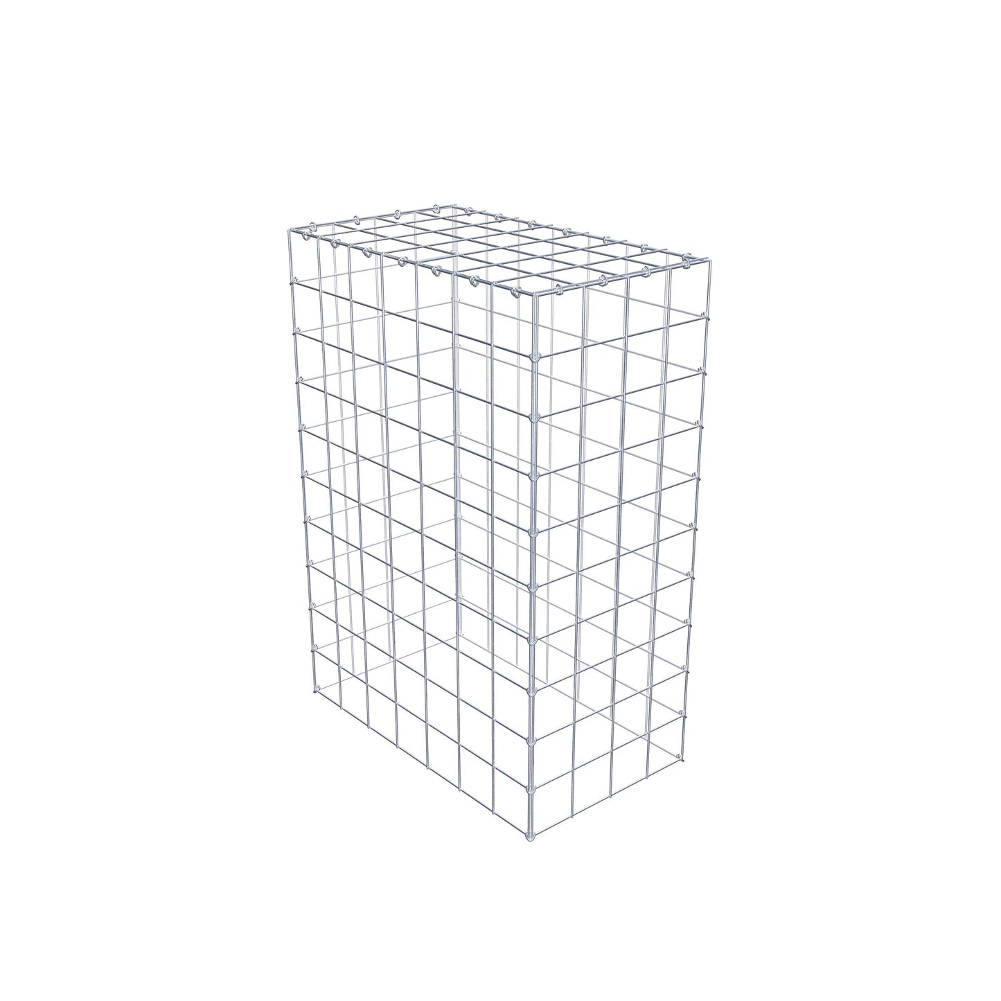 Gabião Tipo 3 100 cm x 70 cm x 40 cm (C x A x P), malhagem 10 cm x 10 cm, anel C