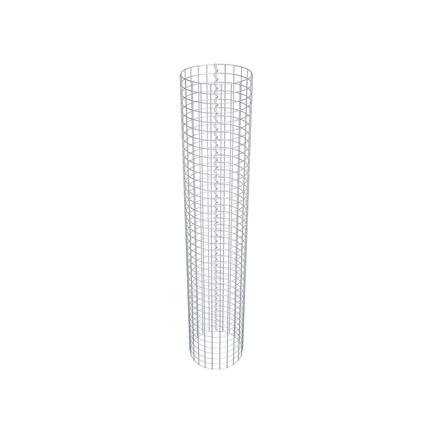 Columna de gaviones redonda 37 cm de diámetro, 200 cm de altura, malla 5 cm x 5 cm