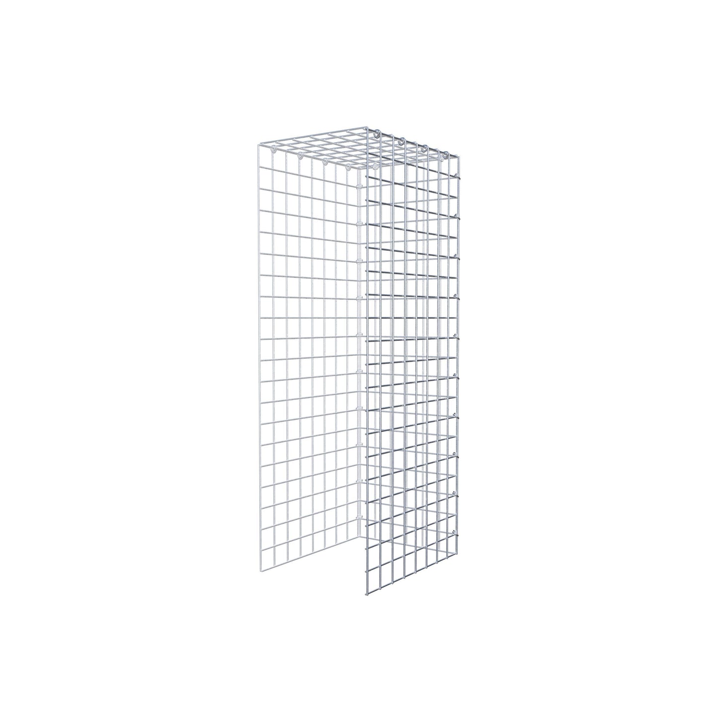 Opzetpaal type 4 100 cm x 40 cm x 30 cm (L x H x D), maaswijdte 5 cm x 5 cm, C-ring