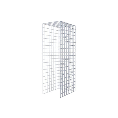 Opzetpaal type 4 100 cm x 40 cm x 30 cm (L x H x D), maaswijdte 5 cm x 5 cm, C-ring