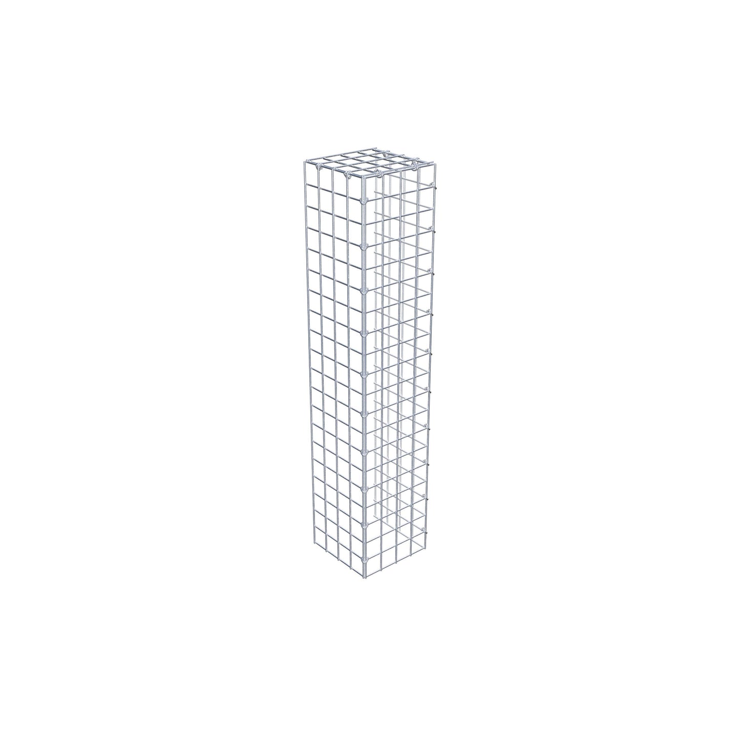 Monteret gabion type 4 100 cm x 20 cm x 20 cm (L x H x D), maskestørrelse 5 cm x 5 cm, C-ring